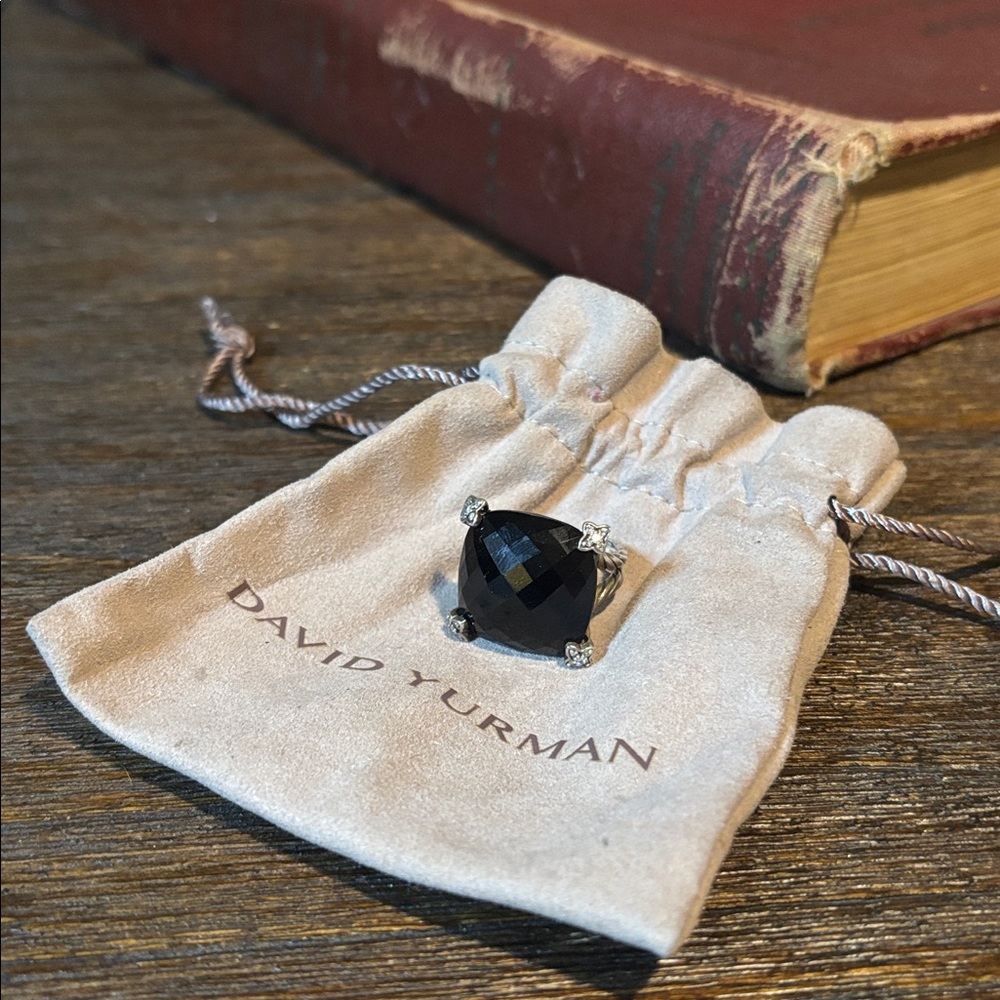 🖤David Yurman Black Onyx Ring and Bag